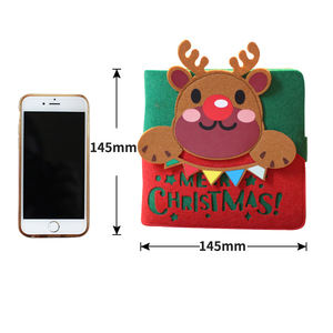 Ensemble cadeau de carnet de Noël 2023, mini carnet de poche, petit carnet mignon, couverture en feutre, journal, carnet pour étudiants, enfants - Product Image 2