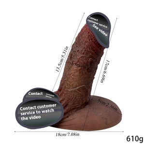 Châu Âu Mỹ nam mô hình dildo Vibrator dày Silicone lỏng mô phỏng Nữ Dương Vật người lớn quan hệ tình dục sản phẩm cho thủ dâm - Product Image 5