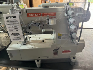 Máquina de Coser Industrial Interlock BT-500D Nueva, de Cama Plana, Cinco Hilos, Tres Agujas, Alimentación Manual, Motor Central - Product Image 4