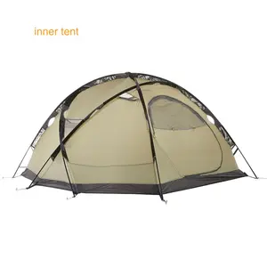 Outdoor 3 Person Hiking CampingAlpine Desert Snow Line Windproof And Rainproof Camping Tent With Snow Skirt