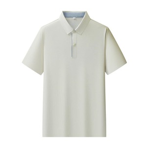 เสื้อโปโลไนลอนผู้ชาย ผ้าถักบาง ระบายอากาศดี เหมาะสำหรับใส่ทำงานในฤดูร้อน แขนสั้น เสื้อยืดธุรกิจแบบสั่งทำ - Product Image 4