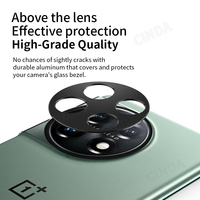 Protecteur d'objectif anti-impact de qualité supérieure pour OnePlus 11 Film de caméra en alliage métallique Écran en verre Fourniture directe d'usine pour téléphone portable
