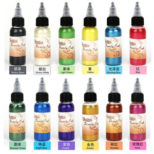 Professionale Super nero per il tatuaggio dinamico Set di inchiostro per il corpo e il sopracciglio permanente e personalizzato OEM Option professionale trucco pigmento - Product Image 4