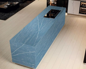 קוורץ encimeras מכירות חמות מלאכותיות מלוטשת במפעל מחיר בטון כחול קוורץ - Product Image 5