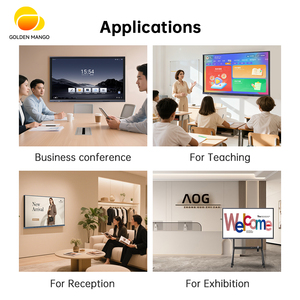 Pizarra Interactiva <span class=keywords><strong>de</strong></span> Pantalla Plana 4K Multi-idioma, Pizarra Inteligente para <span class=keywords><strong>Enseñanza</strong></span>, Proveedor OEM Disponible en Tamaños <span class=keywords><strong>de</strong></span> 65, 75, 86, 98 y 110 Pulgadas - Product Image 2