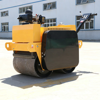 Compacteur vibrant hydraulique à double tambour certifié CE de 1,2 tonne pour l'aménagement paysager