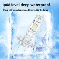 Nouveaux phares LED de voiture 12V à branchement direct transfrontalier H7 H1 H4 H11 4500LM Super Lumineux 6000K Feux antibrouillard avant