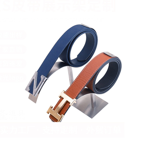 Cửa hàng bán lẻ cửa hàng đạo cụ truy cập hàng đầu giữ vành đai Bảng hàng đầu vàng kim loại người đàn ông vành đai hiển thị đứng - Product Image 1