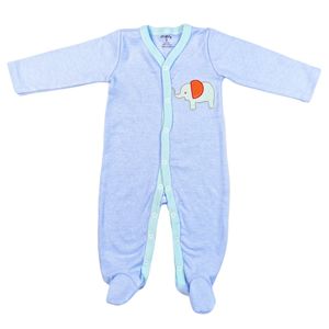 Vente en gros de barboteuses unisexes pour tout-petits en coton biologique de 0 à 12 mois, 3 pièces, barboteuse pour garçon et fille, imprimé de dessin animé mignon, barboteuse pour bébé - Product Image 3