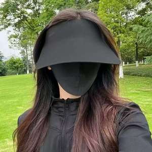 Uvcovr Sombrero para el sol de seda helada transpirable de ala ancha para ciclismo al aire libre, correr, hombres, mujeres, adultos, color sólido, no plegable - Product Image 4