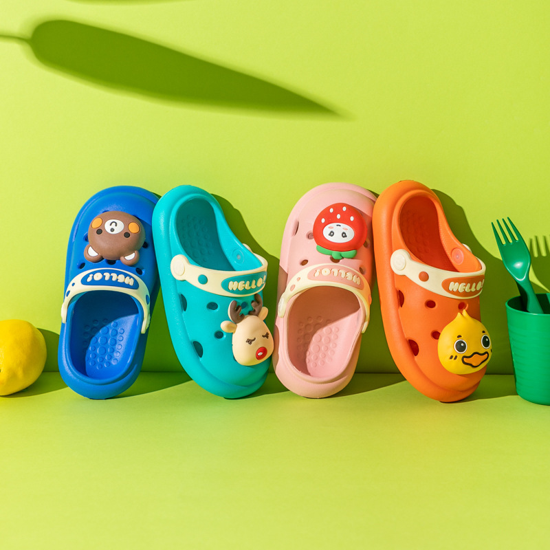 New Arrival 2021 Children cartoon house Shoes kids Sandal Babies Summer Slippers High Quality boys hole sandals