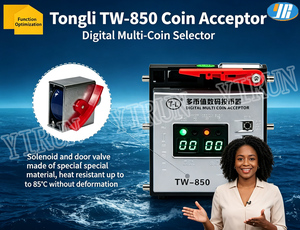 เครื่องรับเหรียญอัจฉริยะ TW - 850 แบบตั้งโปรแกรมได้ ป้องกันการปลอมแปลง เหมาะสำหรับอุปกรณ์จำหน่ายสินค้าอัตโนมัติ - Product Image 3