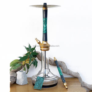 Aureate Atmosphérique En Aluminium Verre Résine Narguilé Shisha Pour Fumer Du Tabac Narguile Sheesha <span class=keywords><strong>Chciha</strong></span> Night Club Bar Lounge Party - Product Image 3