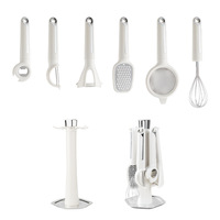 Ensemble de couteaux de cuisine en acier inoxydable, couteau à fruits et éplucheur, ensemble d'ustensiles de cuisine