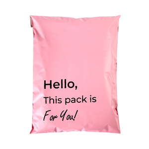 Sacs d'expédition roses en LDPE Guandu, pochettes postales personnalisées avec logo couleur pour vêtements - Product Image 2
