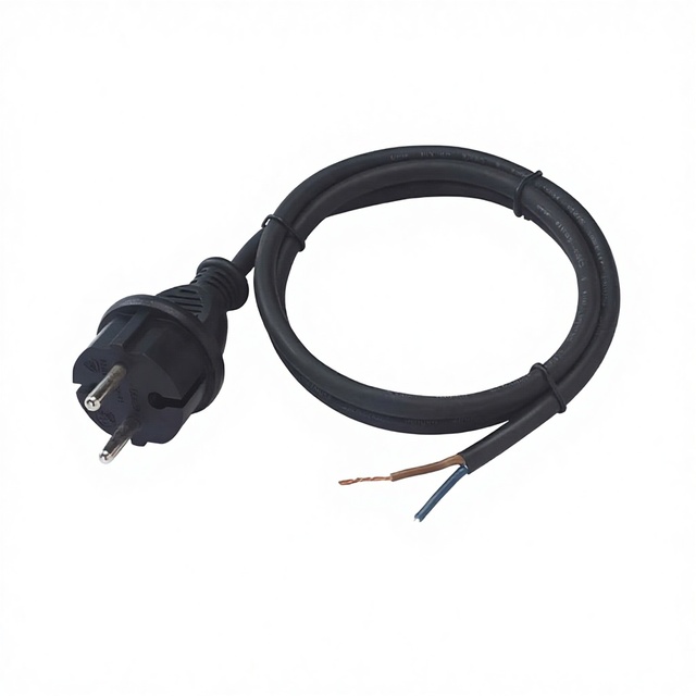 220V European Standard AC Power Cord Rubber/PVC Stripped CEE Home Appliance Durable Extension Cable 6ft | SOYANG