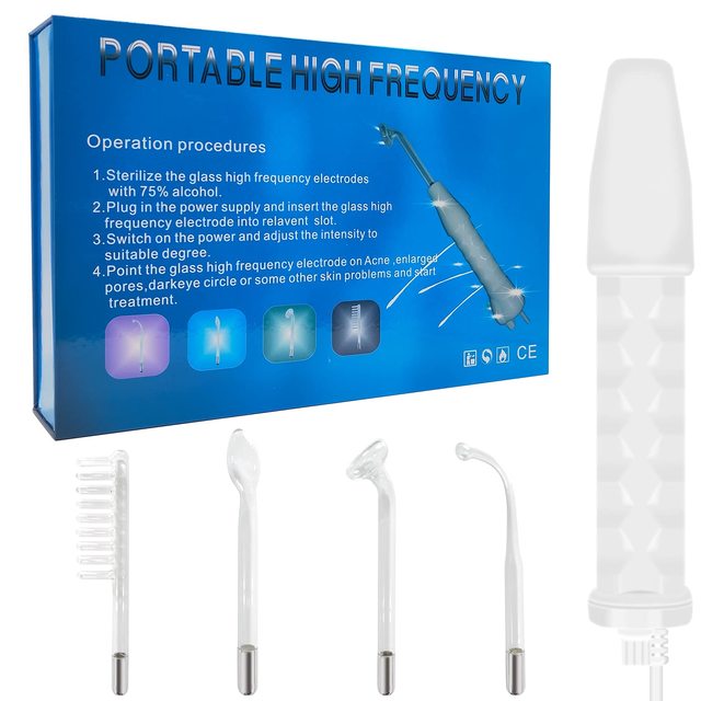 High Frequency Facial Welding Machine Skin Rejuvenator with High Frequency Therapy Wand Transformer for Face Beauty