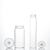 Ventes en gros de flacons en verre pour laboratoires de culture de tissus végétaux, tubes à essai, flacons en verre écologiques et recyclables avec bouchon à vis