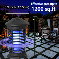 Bug Zapper électrique d'extérieur, moustique 4200V, insecte mouche Zapper extérieur intérieur, pièges à mouches, plastique ABS, prise
