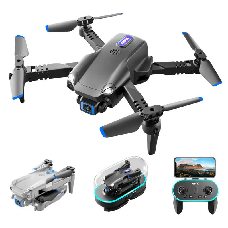 New Arrival 4DRC V20 LED Pocket Dron Para Grabar Child Drons Drone Avec Cam Light Show With Remote Control Cover