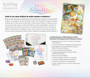 ชุดการ์ดสะสมโปเกมอน TCG รุ่น Scarlet & Purple Elite Trainer Set Prismatic Evolutions ของแท้ขายส่ง - Product Image 2