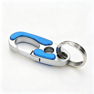 Hardware Accessories Zinc Alloy Carabiner <b>Key</b> Holder Custom Logo Metal <b>Key</b> Clip <b>Key</b> <b>Ring</b> for Car <b>Keys</b>, Daily Outdoor Carry - Product Image 1