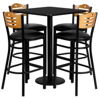 Tables et chaises de restaurant contemporaines en métal usagées pour hôtel, maison, bar et salon