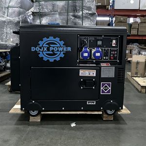 Superleiser 5KVA 8KVA Tragbarer Dieselgenerator mit Rädern 12KVA 10KVA AC 1/3 Phasen Luftgekühlter Schalldichter Generator für Zuhause - Product Image 2