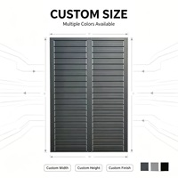 Lamelles en alliage d'aluminium pour clôture de cour extérieure, design moderne et minimaliste, protection contre le vent, la poussière et la ventilation
