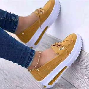 La nuova ultima moda di Design aumenta la suola spessa <span class=keywords><strong>donna</strong></span> Casual <span class=keywords><strong>scarpe</strong></span> taglie forti - Product Image 4
