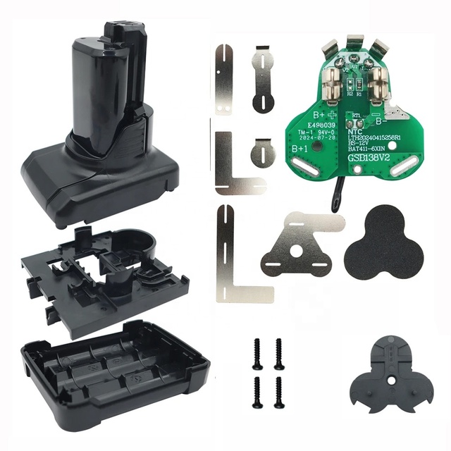 BAT411 Li-ion Battery Plastic Case PCB Charging PCB Box for Bosch 10.8V 12V BAT412A BAT413A BAT420 Housing Shell