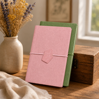 Carnet à feuilles mobiles en cuir PU personnalisé, faible MOQ, avec logo personnalisé pour la promotion d'entreprise