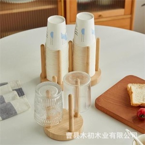 Supports jetables en papier pour gobelets, pour distributeurs d'eau, salons de thé et comptoirs de bar ; en bambou et bois, commerciaux et créatifs - Product Image 2