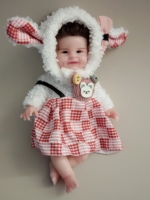 6 Zoll lebensechte, niedliche, weiche Silikon-Reborn-Babypuppen, Ganzkörper-Mode-Set, realistische Neugeborenen-Puppen für Mädchen und Jungen