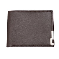 Dompet Pendek Pria Iron Edge Youth Horizontal Tempat Kartu Bisnis Dompet Multi Slot Tas Kartu Trendi Tahan Lama