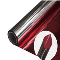 99,70% UV-Abweisung Wärmeisolierung Metallisierte Polyester Reflektierende Mylar Einweg-Spiegelfolie für Gebäude-Fenster Dekorativ