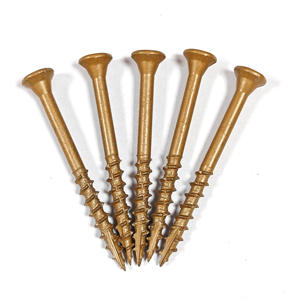 สกรูยึดพื้นระเบียงคุณภาพสูง ทนสนิม ขายส่งจากโรงงาน # 10 # 8 # สกรูเกลียวปล่อย 9 หัว แบบทอร์กซ์ - Product Image 1