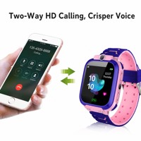 Jam Tangan Pintar Anak Kamera Selfie Jarak Jauh Tahan Air Layar AMOLED Baterai 400mAh Android Tali Silikon yang Dapat Dipakai