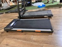 Treadmill bantalan berjalan di bawah meja, Treadmill Mini portabel dengan aplikasi bluetooth dengan miring manual