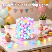 Guirlandes lumineuses RGB multicolores pour Noël, chambre à coucher, fête, chambre d'enfants, utilisation intérieure/extérieure, indice de protection IP68