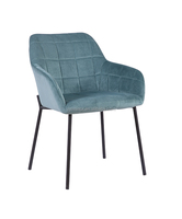 Chaise de salle à manger en tissu métallique/cuir et en mousse, ensemble de chaises de salle à manger avec pieds en bois et éponge, OEM d'usine
