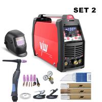 VECTOR AC DC Plasma TIG MMA Welder 220V Cutter Aluminum Welding Machine German Brand Newyork2500