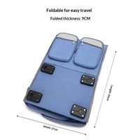 Sac à dos de transport pour animaux de compagnie multi-fenêtres, respirant, pliable, double conception, avec roulettes, grand espace pour chats et petits chiens, idéal pour l'extérieur