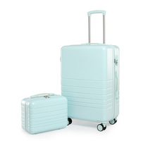 Ensemble de 6 valises de voyage unisexe en ABS de haute qualité, 12/14/16/20/24/28 pouces, avec roulettes pivotantes, prix usine, pour l'aéroport