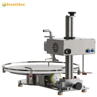 Machine de remplissage automatique de liquides à haute viscosité avec table rotative pour miel, système de remplissage en bouteille, machines de remplissage spécialisées à plateau tournant