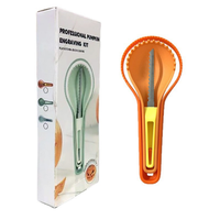 Halloween 3-In-1 Nestpompoengereedschap Set Groenten Fruit Decoratie Carvers Uitholling Kits