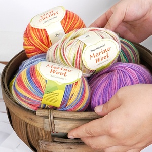 Hilo de lana merino suave degradado, 90% mezcla arcoíris, hilo variegado <span class=keywords><strong>para</strong></span> tejer a mano, <span class=keywords><strong>para</strong></span> suéter, bufanda, manta - Product Image 6