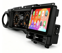 Pour Jeep Wrangler 18-22, écran tactile 12,3 pouces, modification du tableau de bord de la voiture avec navigation intégrée, GPS Android, DSP, USB et CarPlay.