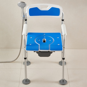 Chaise de douche Meiruide avec siège de toilette, accoudoirs antidérapants en alliage d'aluminium pour personnes âgées et femmes enceintes, sécurité dans la salle de bain - Product Image 3