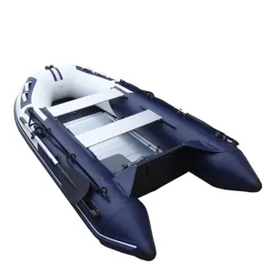 水上运动流行赛艇pvc漂流铝浮桥充气渔船